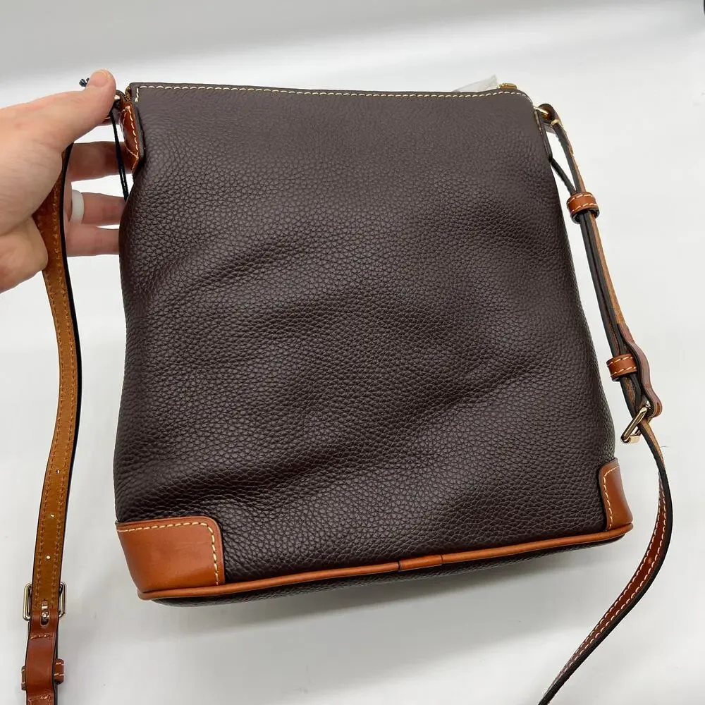 Dooney & Bourke Pebble Leather Crossbody Purse Brown T'moro